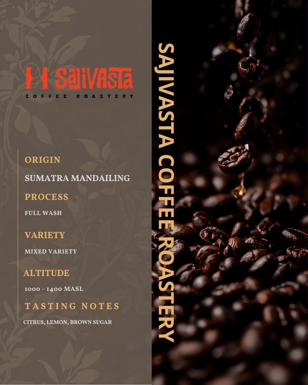 SUMATRA MANDAILING FULL WASH - Image 2